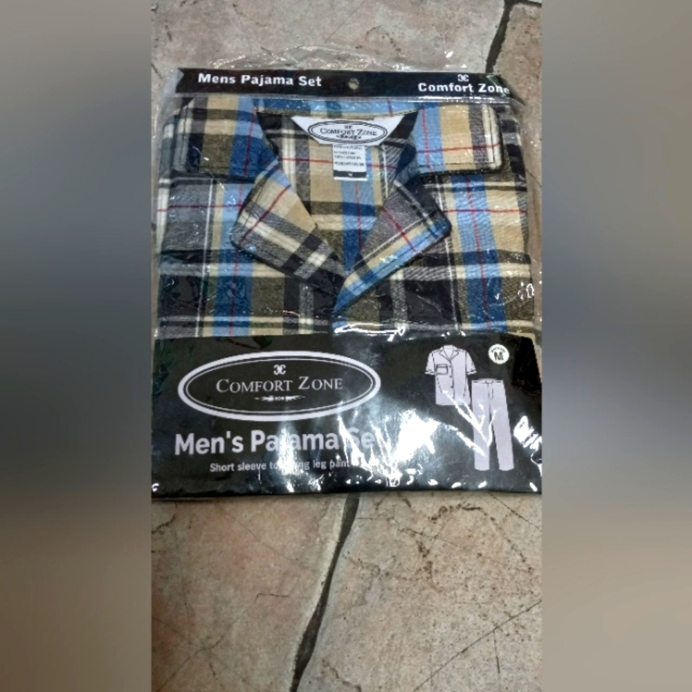 Pajamas Men Short Sleeve Nightwear